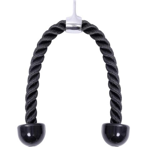 Corde de traction pour triceps, accessoire de musculation pour triceps et biceps, poignées de résistance pour appareil à poulie, appareil à charge guidée (1/5)