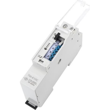 Interrupteur Horaire - TM610C - 16 A - Pour Extérieur - Montage Sur Rail - 220-240 V AC (1/4)