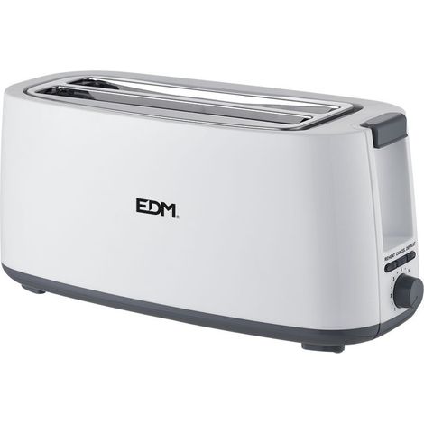 EDM Toaster Weiß Design Doppelschlitztoaster 1400W