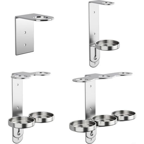 Flaschenspender aus Edelstahl - Wandmontage in poliertem Chrom (1 Loch)
