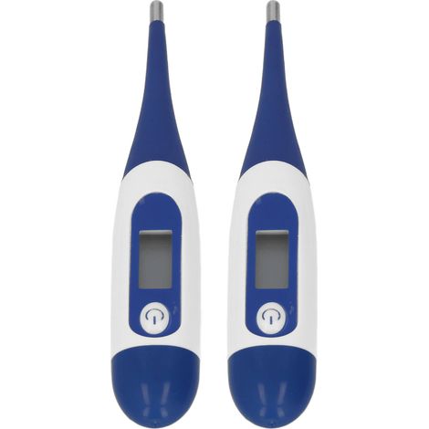 2 Thermomètres Électroniques pour Animaux avec Affichage LCD et Coque en Plastique (1/5)