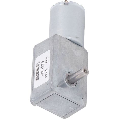 Moteur à engrenages CC à double arbre 25 kg.cm 12 mm, autobloquant, réversible, pour fours et lave-linge, 6 V, 10 tr/min (1/5)