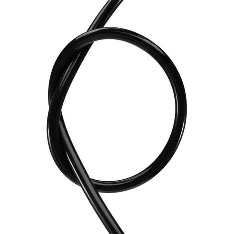 Tuyau Pneumatique Air Comprimé PU 6 Mm X 4 Mm Noir 3 Mètres (1/4)