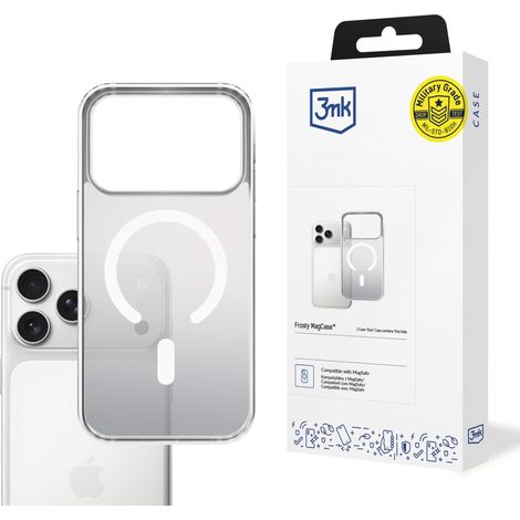Funda MagCase 3mk Frosty blanca para Apple iPhone 17 Pro Max (1/5)