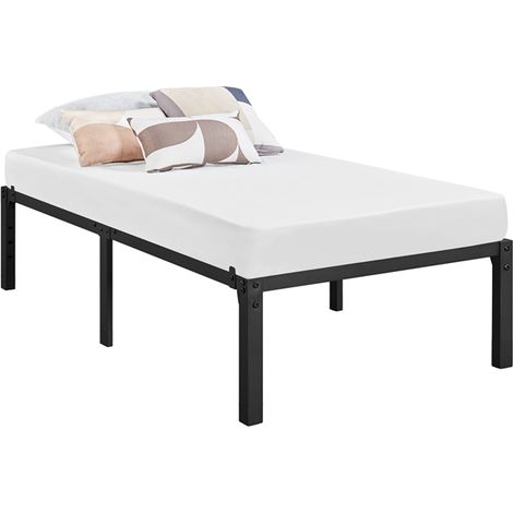Yaheetech Rete Letto in Metallo 36,5 cm Senza Testiera per Camera da Letto in Ferro Battuto Moderno Matrimoniale 90 x 200 cm (1/5)