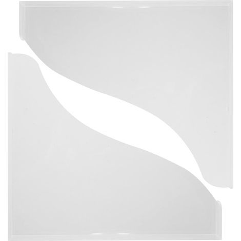 Pare-éclaboussures de baignoire en acrylique , 1 ensemble , haute transparence et surface lisse , po