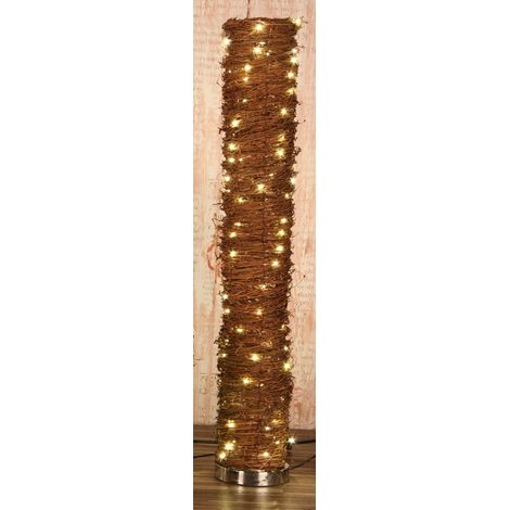 PIANTANA INTRECCIO POLISHED A BATTERIE A LED