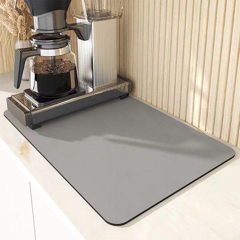 Tapis égouttage café absorbant, tapis comptoir caoutchouc antidérapant séchage rapide (1/5)
