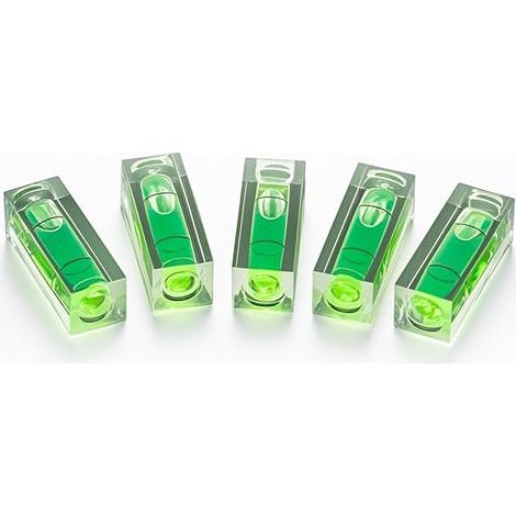 Mini niveau à bulles, 5 PCS 15 15 40mm petit niveau à bulles carré, outil de mise en page de niveau et d'instrument de mesure
