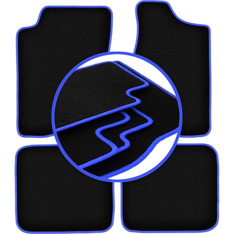 Tapis de sol Carlux bleus pour : Audi 90 B3 berline (1986-1991) (1/5)