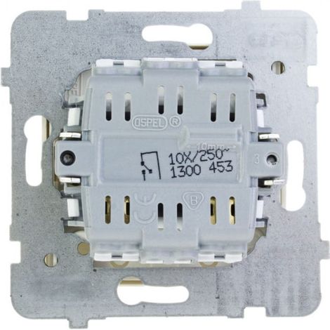 Interruptor 煤nico AS con iluminaci贸n color crudo 艁P-1GS/m/27