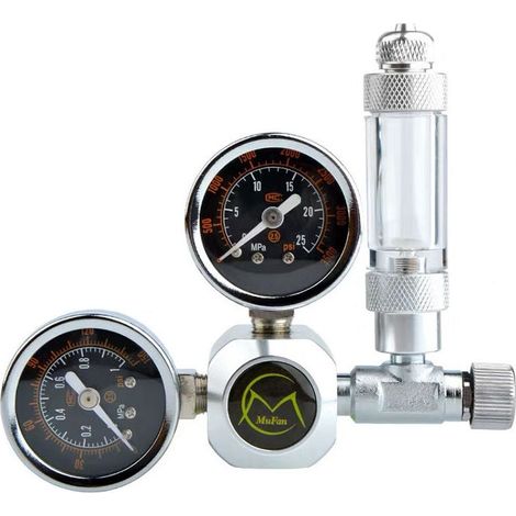 KZQ CO2-Druckminderer, Aquarium-Druckregler, Fischtank mit Luftblasenzähler