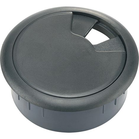TRU COMPONENTS 530045 Kabeldurchführung für Arbeitsplatten ABS Schwarz 1 St.