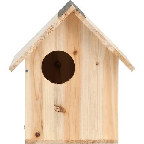 INLIFE Maison pour écureuils Bois de sapin massif 26x25x29 cm (1/5)
