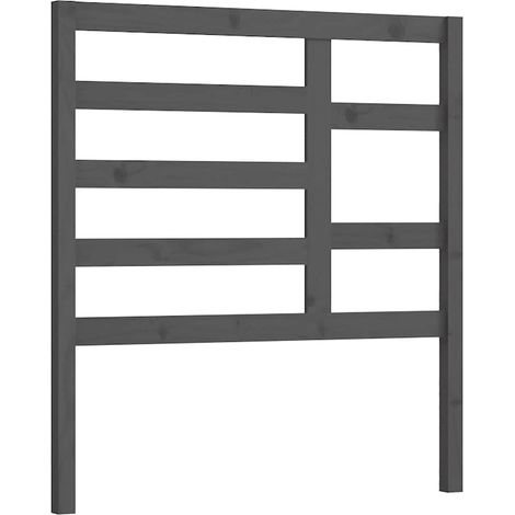 Maison Exclusive - Tête de lit Gris 81x4x104 cm Bois massif de pin (1/5)