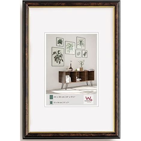 Walther Design JD318N Smell, cornice di design, polistirolo, legno di radice/oro, 13 x 18 cm (1/5)