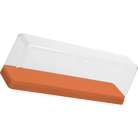 Boîte de rangement pour figurines, présentoir transparent pour boîtes surprises, vitrine Pop Mart pour modèle unique, couvercle anti-poussière, orange anti-basculement. (1/5)