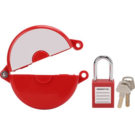 Robinet de jardin avec verrouillage par molette, coque en plastique ABS, sécurité et fiabilité garanties, outil de verrouillage rouge (1/5)