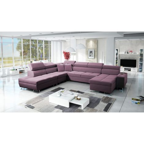 Großer multifunktionaler Eckschrank Morena X, Uttario Velvet Violett Rechts (1/5)