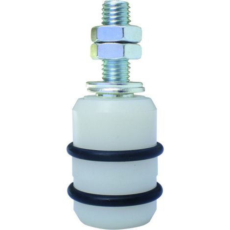 Rouleau guide nylon pour portail coulissant – Ø42 mm – Hauteur 59 mm – Finition acier zingué – Solution durable et efficace – Ibfm