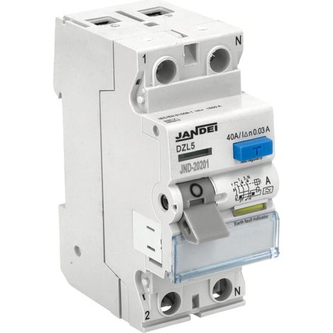 Interruptor diferencial 40A tipo A 2 polos 220-240Vac 30mA 0,1s