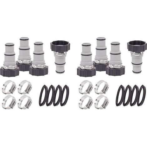 8er-Pack Poolschlauchadapter, Typ-A-Poolschlauchverbinder für 1,5/1,25-Zoll-Saugschlauchadapter