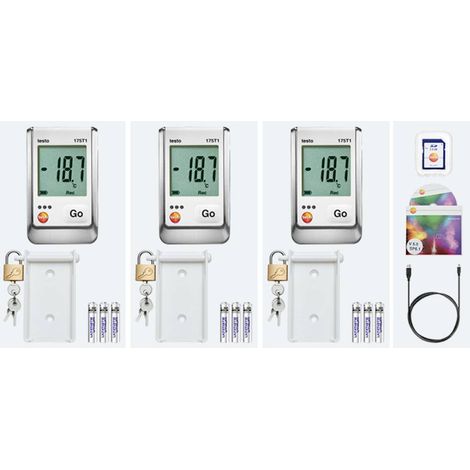testo 0572 1750 175 T1 Set Data logger temperatura Misura: Temperatura -35 fino a +55 °C (1/5)