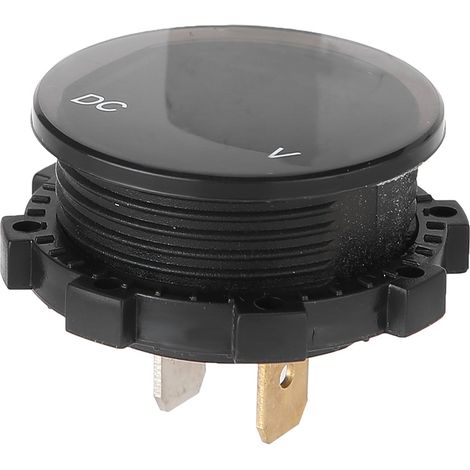 Voltmètre moto LED numérique affichage tension voltmètre vert, jauge de batterie 12V, panneau imperméable, compteur de précision avec rétroéclairage. (1/5)