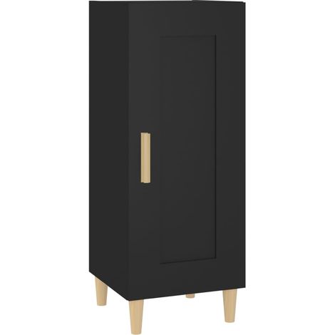 Credenza buffet cassettiera mobile contenitore organizer cucina soggiorno soggiorno 34,5 x 34 x 90 cm multistrato nero 020035875