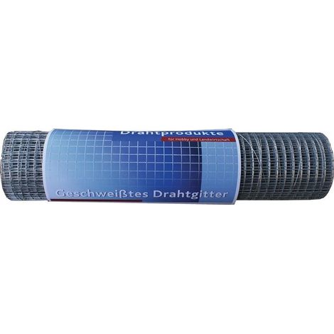 Drahtgitter Länge 5 m, Höhe 0,5 m verzinkt Maschenweite 12,7 x 12,7 mm