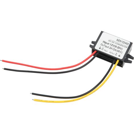 Module élévateur de tension CC/CC, boîtier étanche IP67 en polypropylène, convertisseur de tension 12 V (9-20 V) vers 24 V (2 A) (1/5)