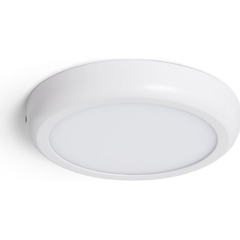 Plafón LED 18W Circular Metal Ø225 mm Design White  3000K Blanco Cálido (1/5)