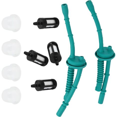 Kit de Remplissage pour Carburateur de Tronçonneuse - 4 Filtres à Essence, 2 Tuyaux et 4 Poires de Amorçage - Accessoire Jardin (1/5)
