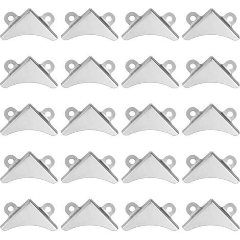 20 Pièces Supports D'angle pour Miroir Support D'angle de Miroir en Métal Coins de Protection de Cadre Photo Miroir de Remplacement Support pour Fixation de Miroir de Salle de Bain (1/5)