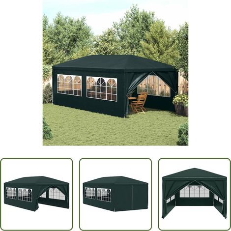 vidaXL Chapiteau de jardin - Tente de réception 3 x 6 m Vert (1/5)