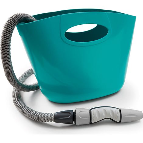 Aquapop Kit Tuyau Extensible 15m Avec Panier Plastique Couleur Bleu Gf80267600 Gf - GF (1/2)