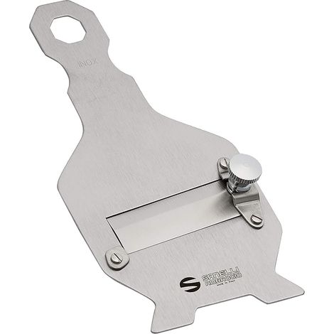 Affettatartufi in Acciaio Inox - Lama Liscia con Regolatore da 0,2 a 3 mm e Manico da 20,5 cm (1/2)