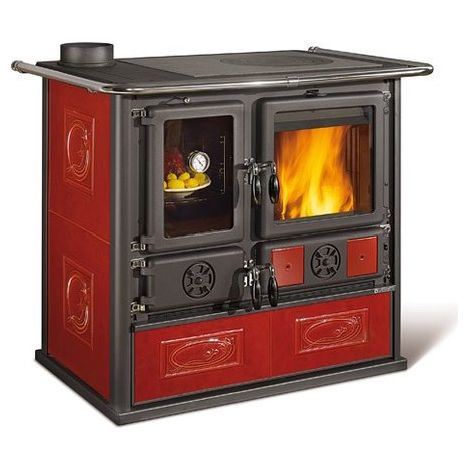 Nordica Cucina Legna Nordica Rosa Sinistra Reverse Vst Liberty Bordeaux 701505