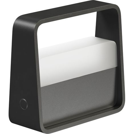 Lampada da Tavolo Portatile Bag 2W 180º Dimmable LED 3000K Nero Opaco, Batteria 3,5h Autonomia, Design Elegante IP20 - Beneito & Faure