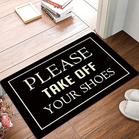 Tapis D'Entrée - Tapis Anti-Dérapant Avec Motif Humoristique - Pour Porte D'Entrée Et Salle De Bain - 40 X 60 Cm (1/5)
