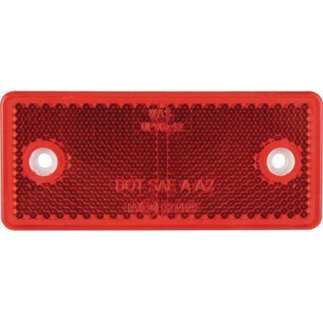 Reflector rectangular de 94x44 mm para atornillar.