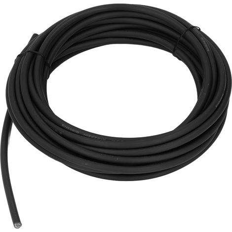 Câble Solaire 6mm² Double Isolation XLPE Cuivre Étamé Fil PV Extension Photovoltaïque Noir 20m (1/5)