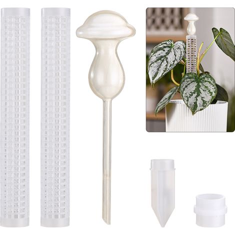 Pote de Moss en Plastique à Superposition [Tuteur pour Plantes Grimpantes] - Blanc, 61 cm, Design Creux pour Sphaigne et Terreau - 1 Pièce (1/5)