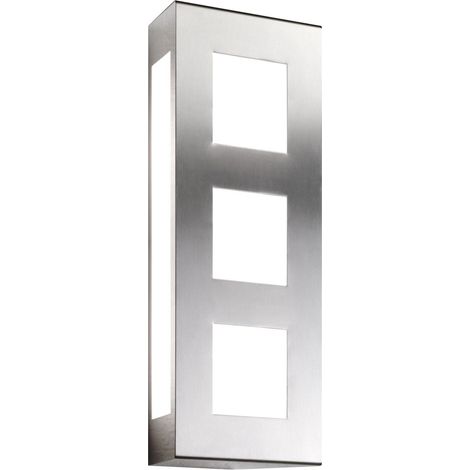 Luminaire extérieur CMD Edelstahl acier inoxydable argenté L 16 cm E27 IP44 réf. CMD-26 (1/4)