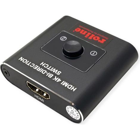 Commutateur tv - repartiteur tv - convertisseur tv Roline - 14013573 - Commutateur HDMI 4K, 2X, bidirectionnel (1/2)