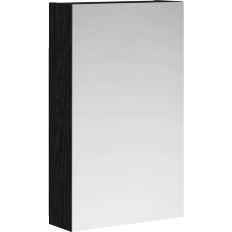 Maison Exclusive - Badezimmerspiegelschrank Schwarz Eichen-Optik
