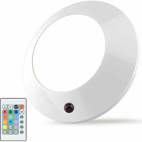 Plafonnier LED avec salle de bain éclairage plafonnier lumière télécommandée LED -LED -Plafonnier LED pour salle de bain, escalier, 16 couleurs (1/5)
