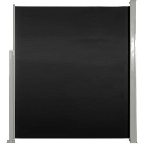 Tenda da sole laterale retrattile/schermo protettivo per patio giardino terrazza balcone 160 x 300 cm nero 020007050