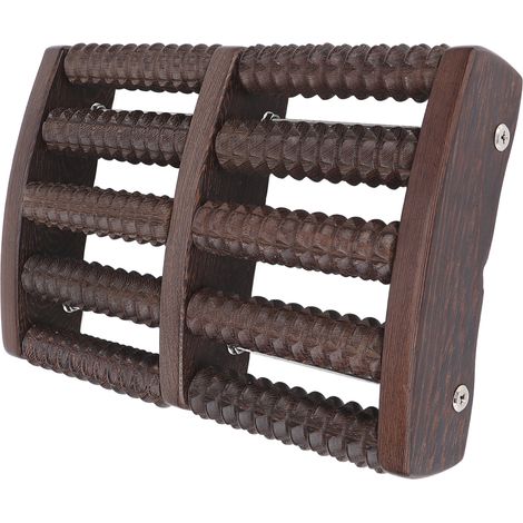 Rouleau de massage des pieds en bois pour soulager le stress et détendre les muscles - Double rouleau de massage des pieds (1/5)