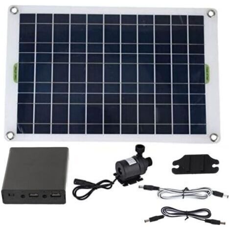 ALLIANDISPompe solaire 20W 12V pour bassin/jardin hydroponique (silencieuse) (1/5)